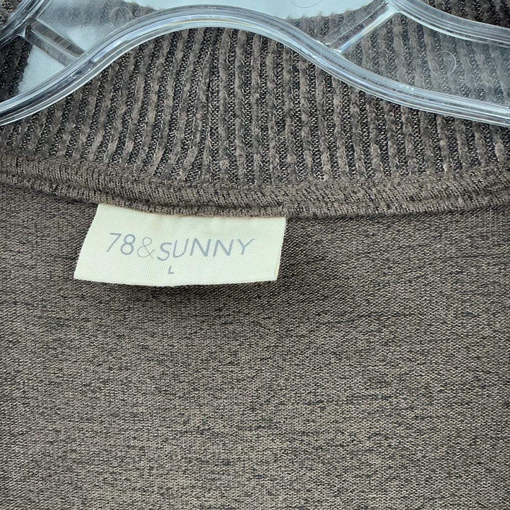 78&sunny Cocoon Cardigan in Heathered Dark Chocolate 10-12 - Picture 9 of 10